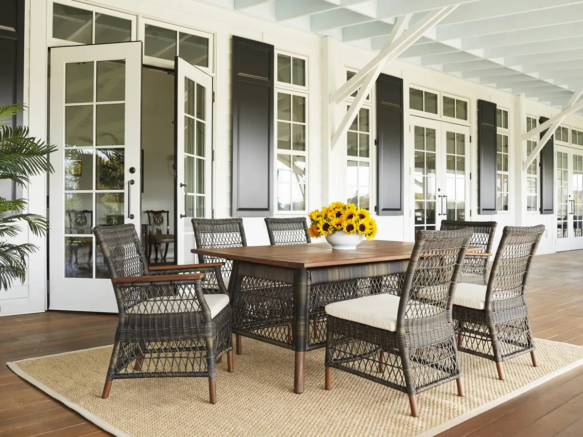 Sorrento 118 Rectangular Dining Table Jensen Outdoor