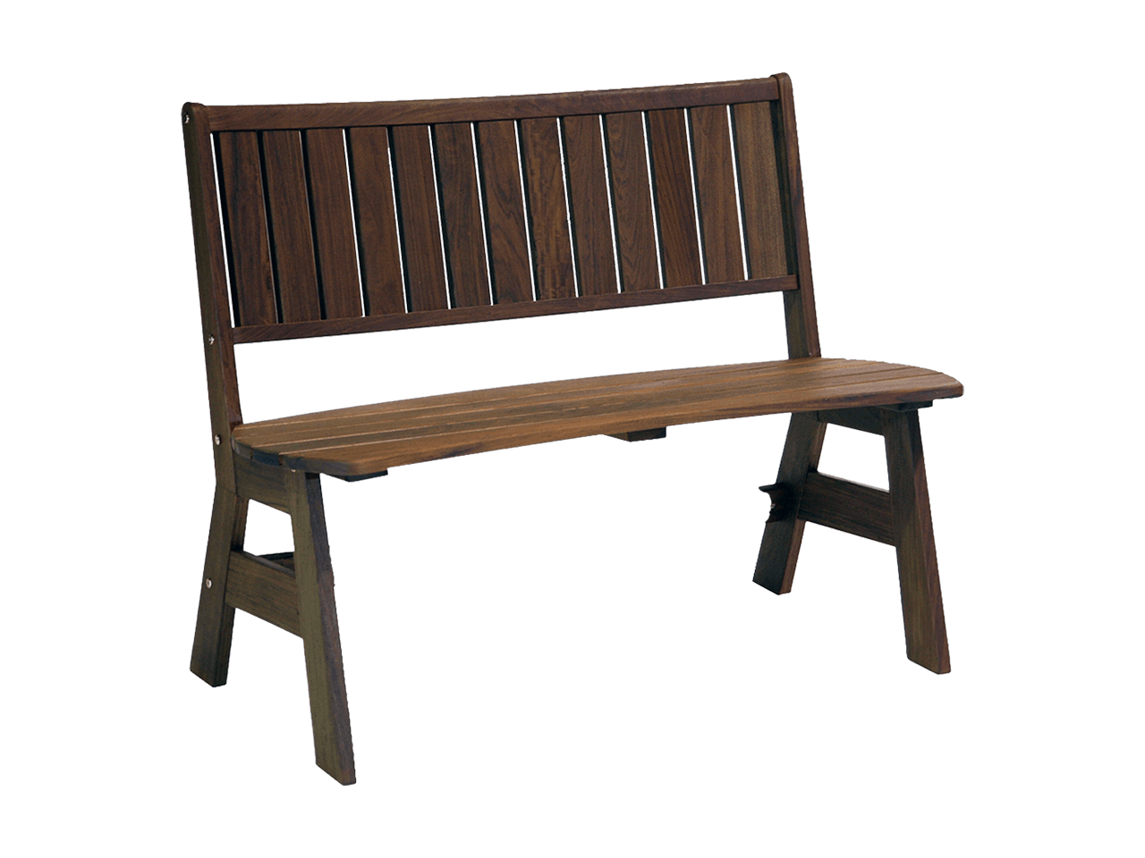 Classic Ipe Jade Curved Bench