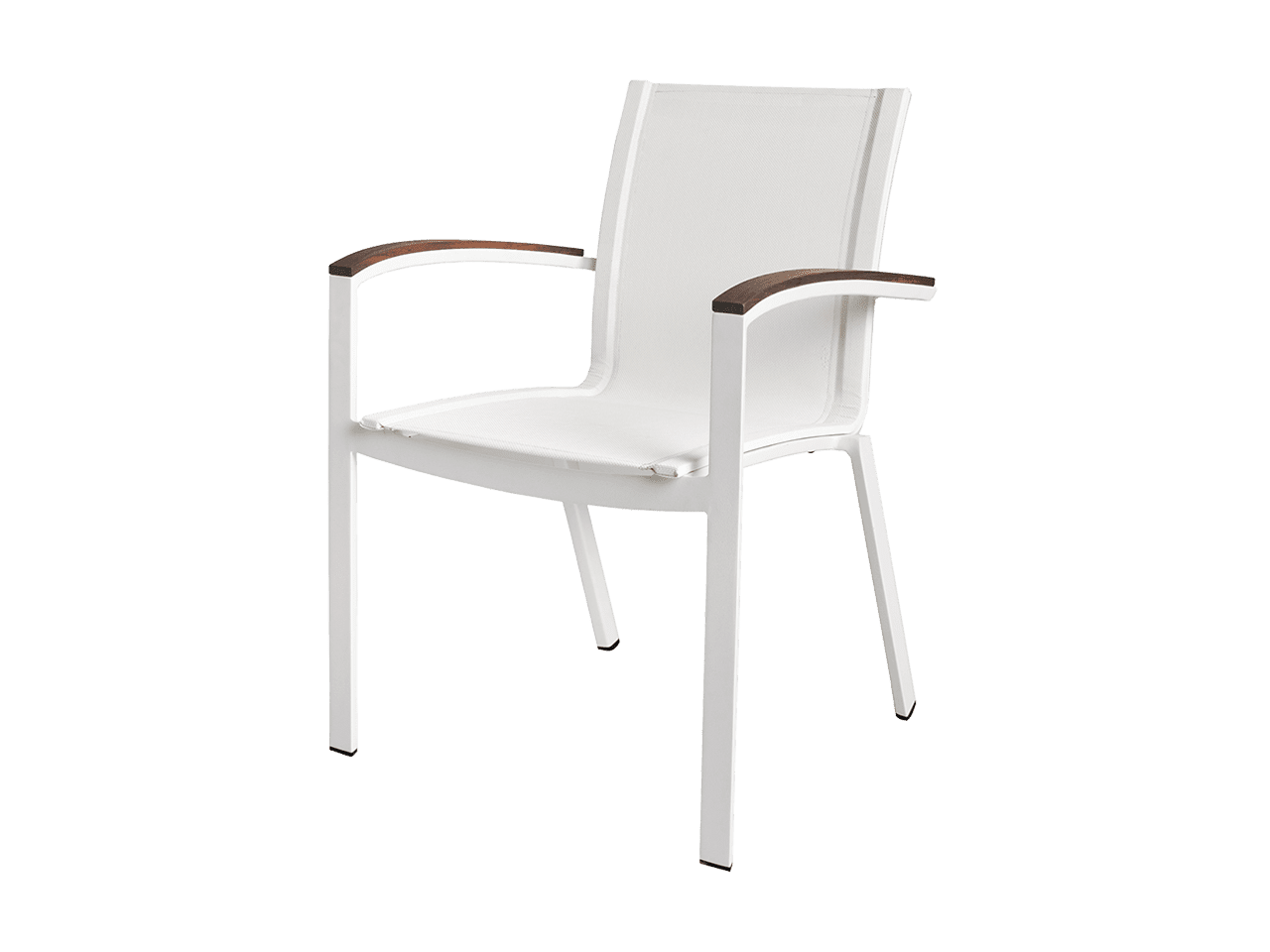 Harmony Stacking Sling Arm Chair | White