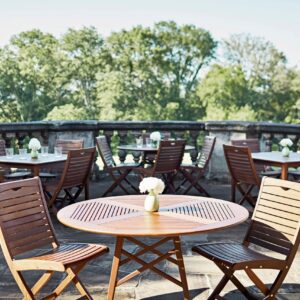 Topaz Folding Side Chair - Jensen Outdoor