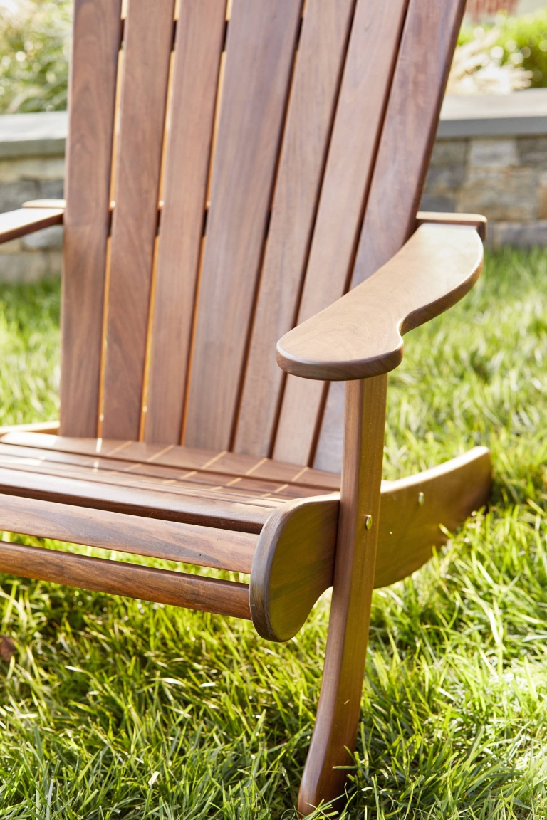 Classic Ipe Adirondack Chair - Jensen Outdoor