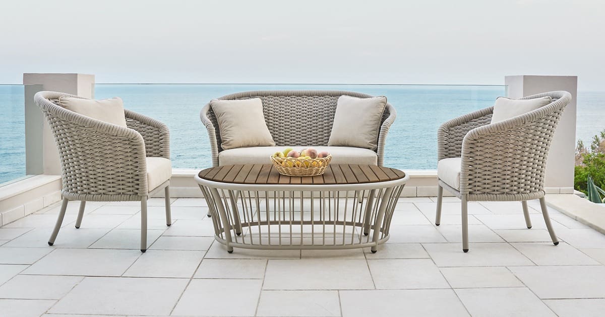 Jensen Outdoor Powder Coated Aluminum for Outdoor Furniture