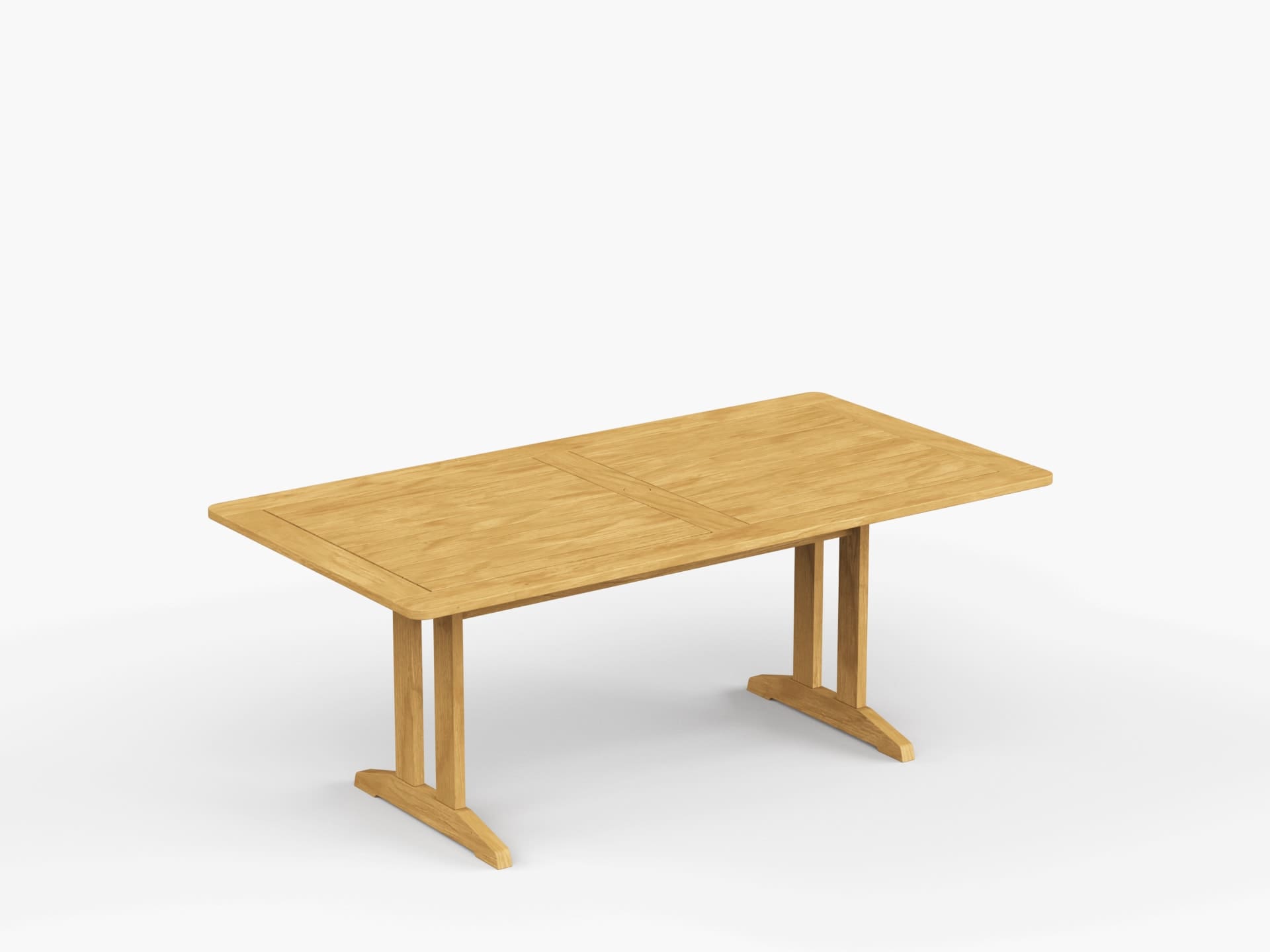 Foundations 74″ Rectangular Teak Dining Table