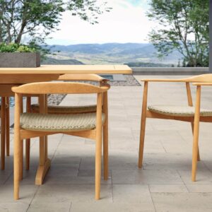 Dana Teak Dining Arm Chair | Jensen Outdoor