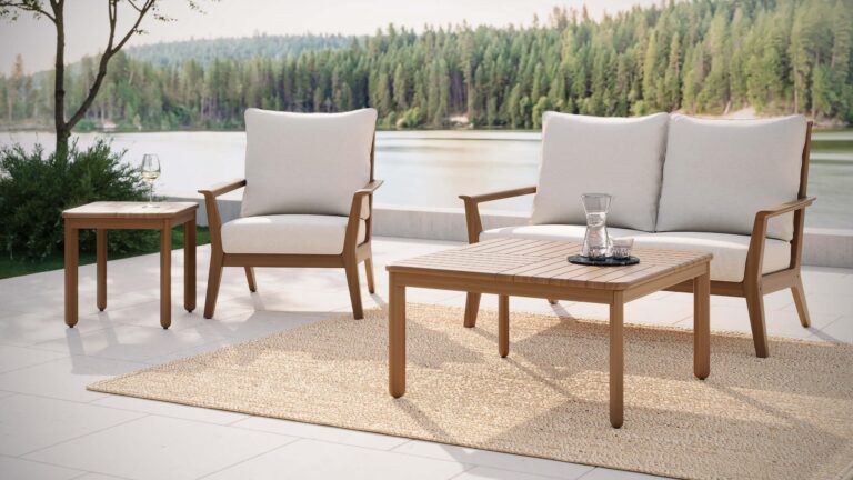 JensenOutdoor_FoundationsCollection_MosaicSquareCoffee&SideTable_SkyCollection_Lifestyle3