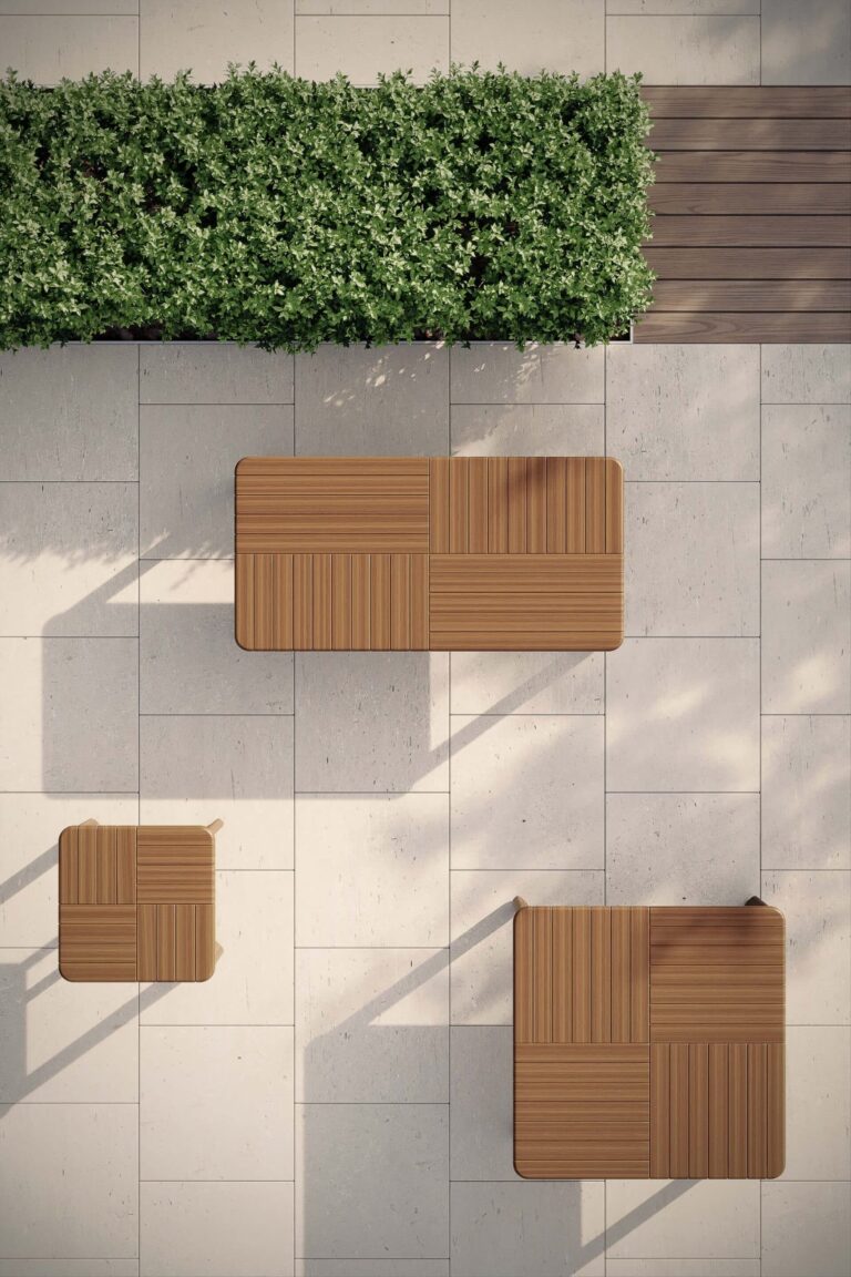 JensenOutdoor_FoundationsCollection_Mosaic_SquareCoffee_SquareSide_RectangularCoffee_Lifestyle7