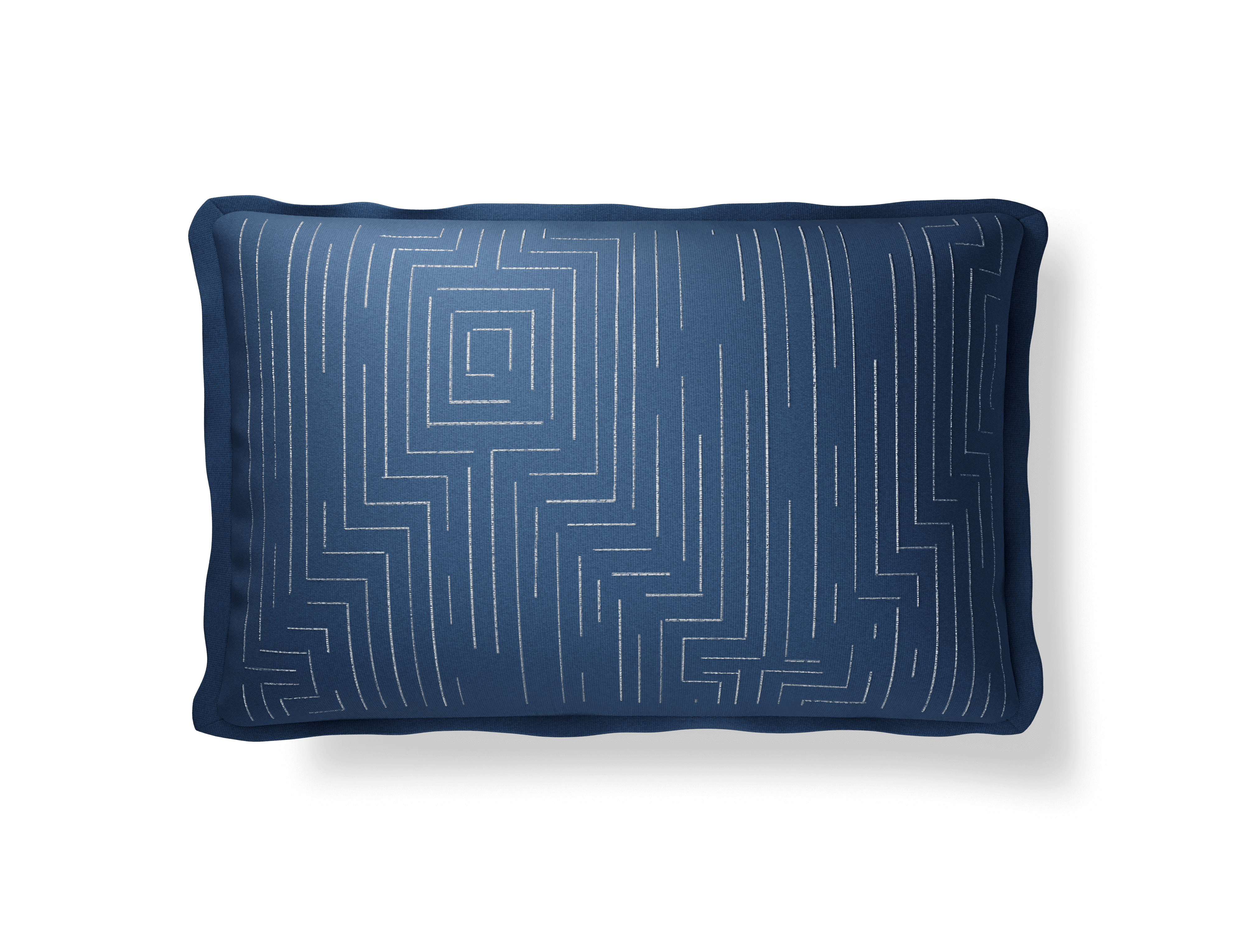14×22″ Maze Indigo/Ivory Throw Pillow